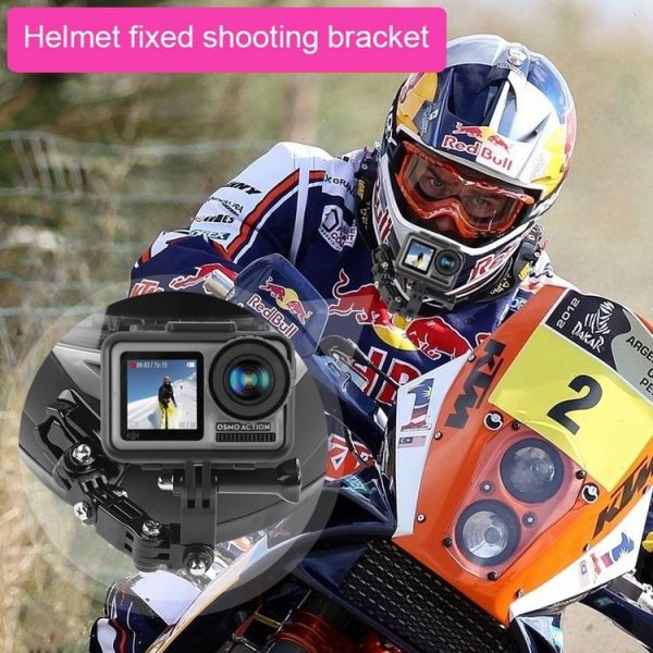 Cycling Helmet Adhesive Multi-Joint Arm Fixed Mount Set with J-Hook Buckle Mount & Adapter & Screw for GoPro, Insta360, DJI and Other Action Cameras - Image 14