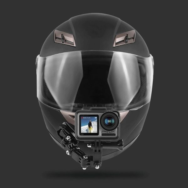 Cycling Helmet Adhesive Multi-Joint Arm Fixed Mount Set with J-Hook Buckle Mount & Adapter & Screw for GoPro, Insta360, DJI and Other Action Cameras - Image 7