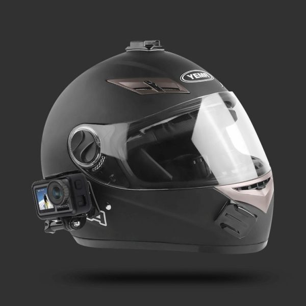 Cycling Helmet Adhesive Multi-Joint Arm Fixed Mount Set with J-Hook Buckle Mount & Adapter & Screw for GoPro, Insta360, DJI and Other Action Cameras - Image 8