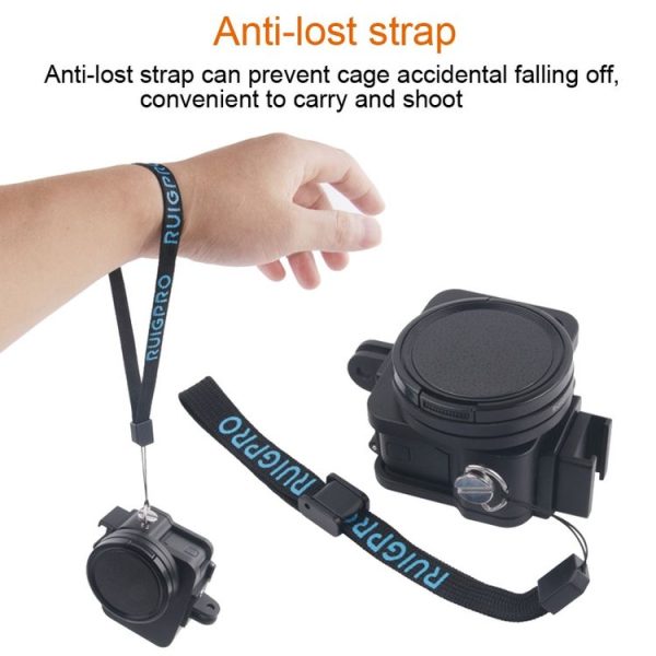 Housing Shell CNC Aluminum Alloy Protective Cage with Insurance Frame & 52mm UV Lens for GoPro HERO7 Black / 6 / 5 (Red) - Image 12