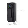 F1 FHD 140 Degree Wide Angle Viewing Mini DV Recorder Camera with Clip, Support Motion Detection & 128GB Micro SD Card (Black) - Image 4