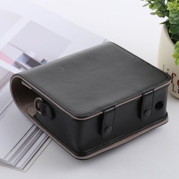 Retro Style Full Body Camera PU Leather Case Bag with Strap for FUJIFILM instax SQUARE SQ6 (Black) - Image 5