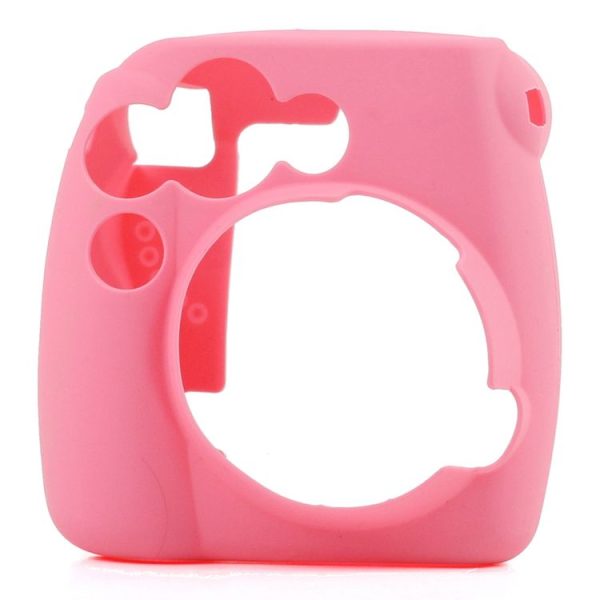 Fluorescent Soft Silicone Protective Case for FUJIFILM instax mini 9 / mini 8+ / mini 8 (Rose Red) - Image 2