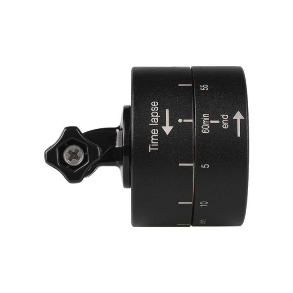 360 Degree Auto Rotation 60 Minutes Time Lapse Stabilizer Tripod Head Adapter for GoPro (Black) - Image 5