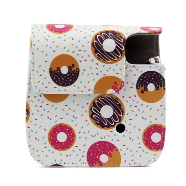 Sweet Buns Pattern Full Body Camera PU Leather Case Bag with Strap for FUJIFILM instax mini 9 / mini 8+ / mini 8 - Image 3