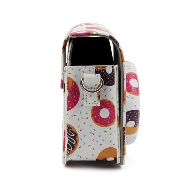 Sweet Buns Pattern Full Body Camera PU Leather Case Bag with Strap for FUJIFILM instax mini 9 / mini 8+ / mini 8 - Image 4
