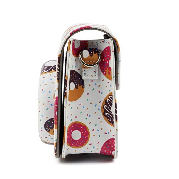 Sweet Buns Pattern Full Body Camera PU Leather Case Bag with Strap for FUJIFILM instax mini 9 / mini 8+ / mini 8 - Image 5