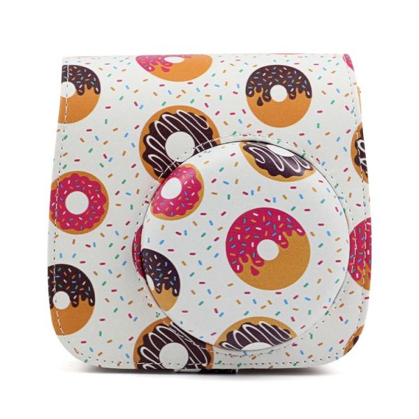 Sweet Buns Pattern Full Body Camera PU Leather Case Bag with Strap for FUJIFILM instax mini 9 / mini 8+ / mini 8 - Image 8