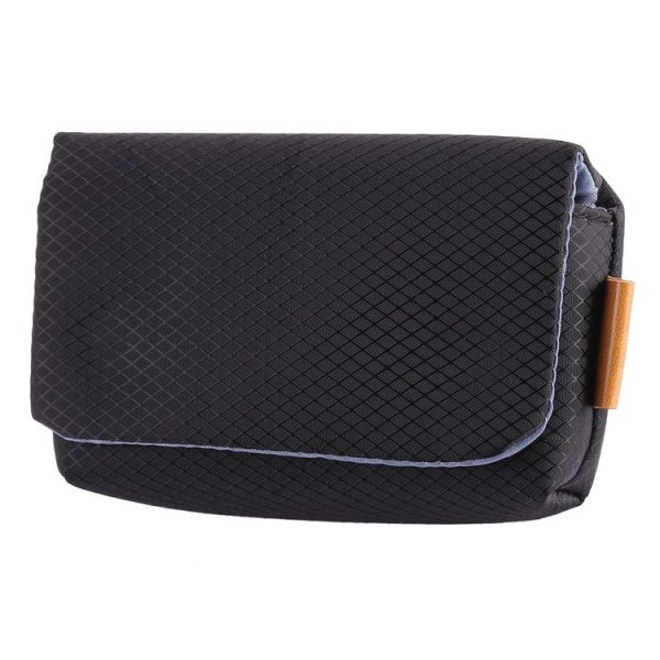 Rhombus Texture Nylon Camera Case Bag for Canon, Sony, Nikon, Micro Single, Digital Cameras, Size: 12.5x7.5x4cm (Black) - Image 2