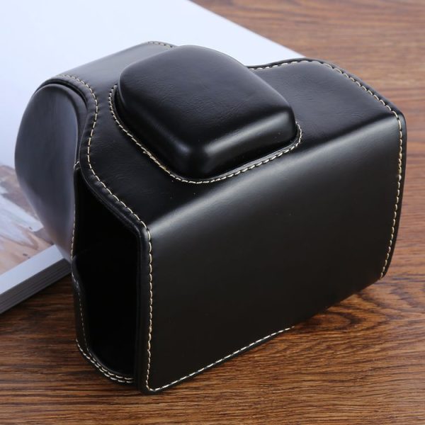 XT100 PU Leather Camera Protective bag for FUJIFILM X-T100 Camera, with Strap (Black) - Image 2