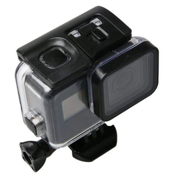 GoPro HERO6 / 5 Black 60m Underwater Waterproof Housing Diving Case with Touch Screen Back Door & Filter / Buckle Basic Mount & Screw, No Need to Disassemble Lens - Image 4