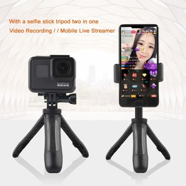 GP446 Multifunctional Mini Fixed Tripod for GoPro, Insta360, DJI and Other Action Cameras (Black) - Image 10
