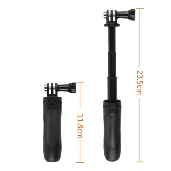GP446 Multifunctional Mini Fixed Tripod for GoPro, Insta360, DJI and Other Action Cameras (Black) - Image 4