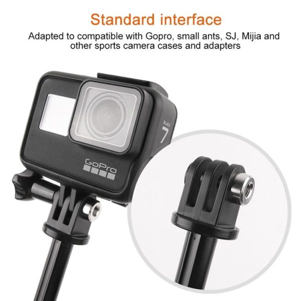 GP446 Multifunctional Mini Fixed Tripod for GoPro, Insta360, DJI and Other Action Cameras (Black) - Image 6