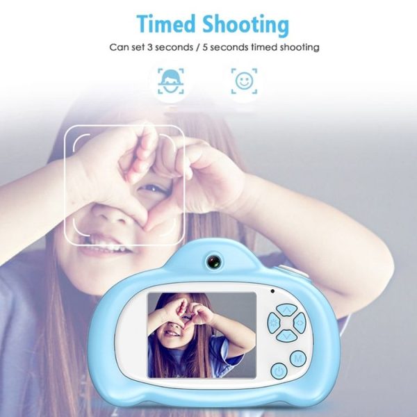 16.0 Mega Pixel Dual-Camera 2.0 inch Screen Cartoon HD Digital SLR Camera for Children (White) - Image 10
