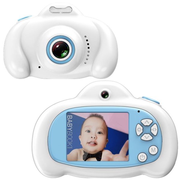 16.0 Mega Pixel Dual-Camera 2.0 inch Screen Cartoon HD Digital SLR Camera for Children (White) - Image 2