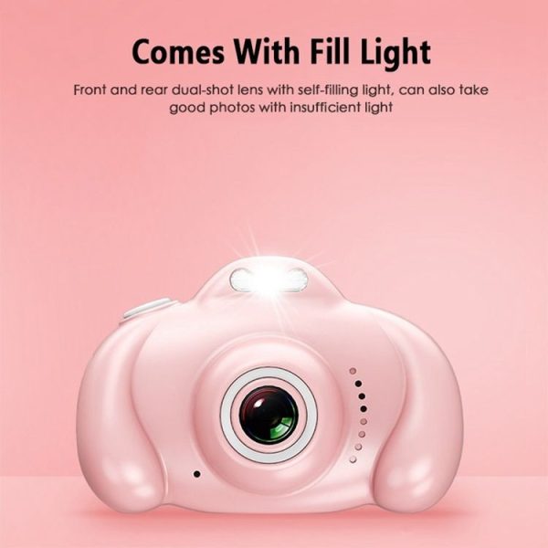 16.0 Mega Pixel Dual-Camera 2.0 inch Screen Cartoon HD Digital SLR Camera for Children (White) - Image 5