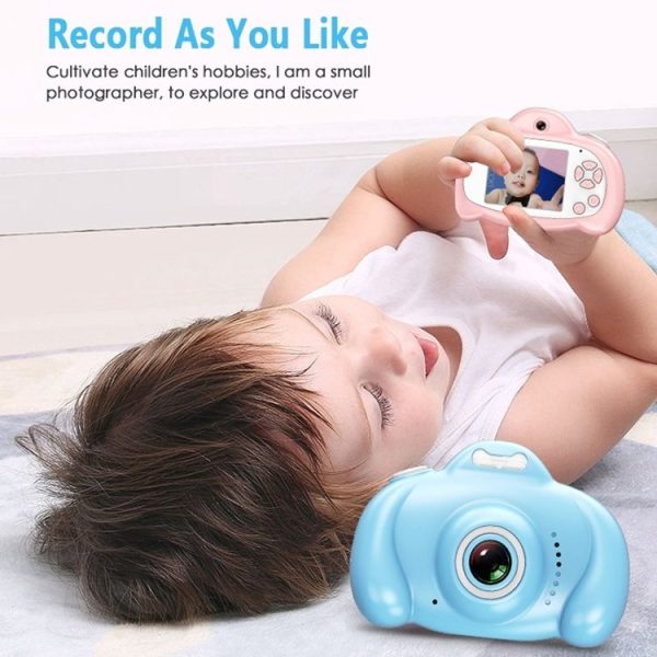 16.0 Mega Pixel Dual-Camera 2.0 inch Screen Cartoon HD Digital SLR Camera for Children (White) - Image 8