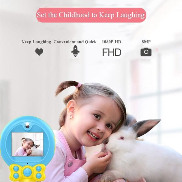 8.0 Mega Pixel Dual-Camera Magic Wand Digital SLR Camera for Children with Flash Light (Pink) - Image 10