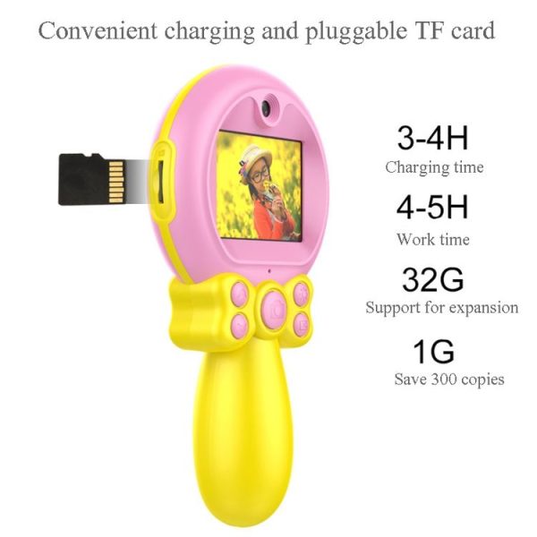 8.0 Mega Pixel Dual-Camera Magic Wand Digital SLR Camera for Children with Flash Light (Pink) - Image 7