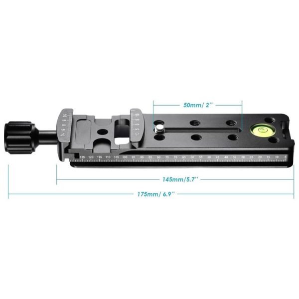 FVR-150 Multi-Purpose 150mm Vertical Nodal Slide Clamp Rail for Fisheyes Lens & Wide-angle Lens, Compatible with Arca Swiss RRS Clamp - Image 2