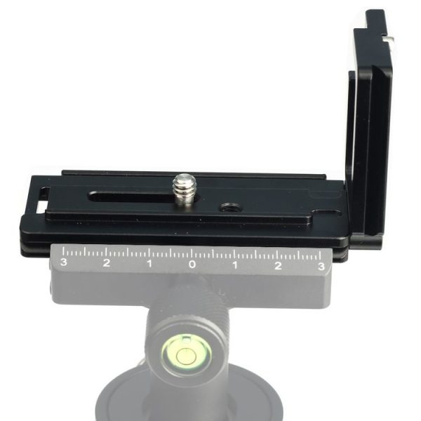 1 / 4 inch Vertical Shoot Quick Release L Plate Bracket Base Holder for Sony A6300 (Black)