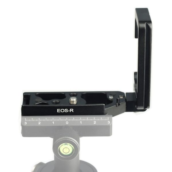 1 / 4 inch Vertical Shoot Quick Release L Plate Bracket Base Holder for Canon EOS R (Black)