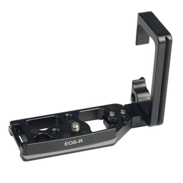 1 / 4 inch Vertical Shoot Quick Release L Plate Bracket Base Holder for Canon EOS R (Black) - Image 2