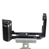 1 / 4 inch Vertical Shoot Quick Release L Plate Bracket Base Holder for FUJIFILM X-T3 (Black)