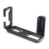 1 / 4 inch Vertical Shoot Quick Release L Plate Bracket Base Holder for FUJIFILM X-T3 (Black) - Image 2