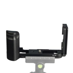 1 / 4 inch Vertical Shoot Quick Release L Plate Bracket Base Holder for FUJIFILM X-T2 (Black)