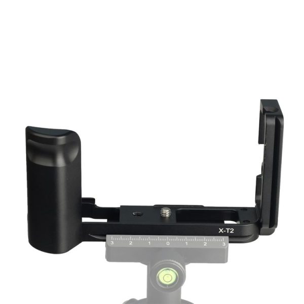 1 / 4 inch Vertical Shoot Quick Release L Plate Bracket Base Holder for FUJIFILM X-T2 (Black)
