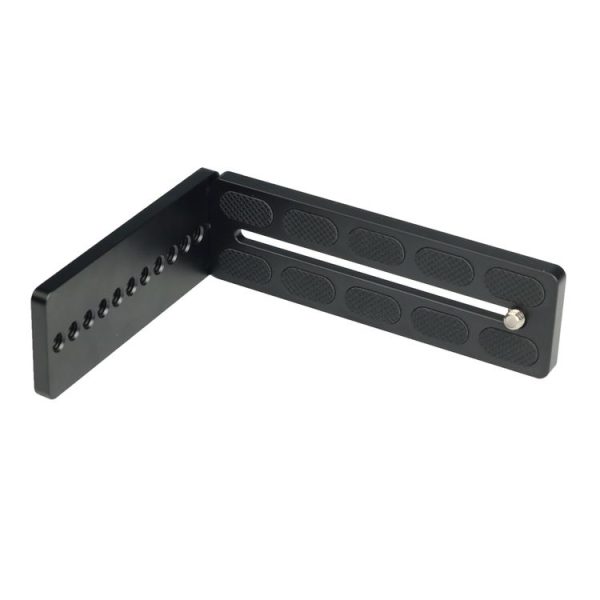125A Universal 1 / 4 inch Vertical Shoot Quick Release L Plate Bracket Base Holder (Black) - Image 3
