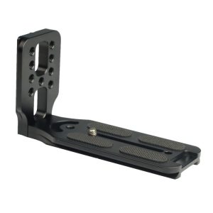 132C Universal 1 / 4 inch Vertical Shoot Quick Release L Plate Bracket Base Holder (Black)