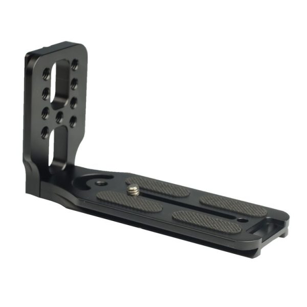 132C Universal 1 / 4 inch Vertical Shoot Quick Release L Plate Bracket Base Holder (Black)