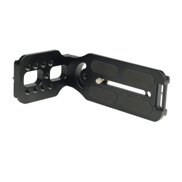 132C Universal 1 / 4 inch Vertical Shoot Quick Release L Plate Bracket Base Holder (Black) - Image 2