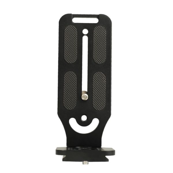 132C Universal 1 / 4 inch Vertical Shoot Quick Release L Plate Bracket Base Holder (Black) - Image 5