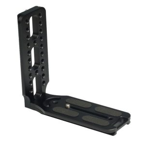 132D Universal 1 / 4 inch Vertical Shoot Quick Release L Plate Bracket Base Holder (Black)
