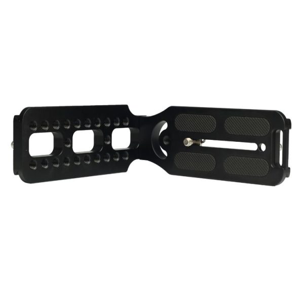 132D Universal 1 / 4 inch Vertical Shoot Quick Release L Plate Bracket Base Holder (Black) - Image 2