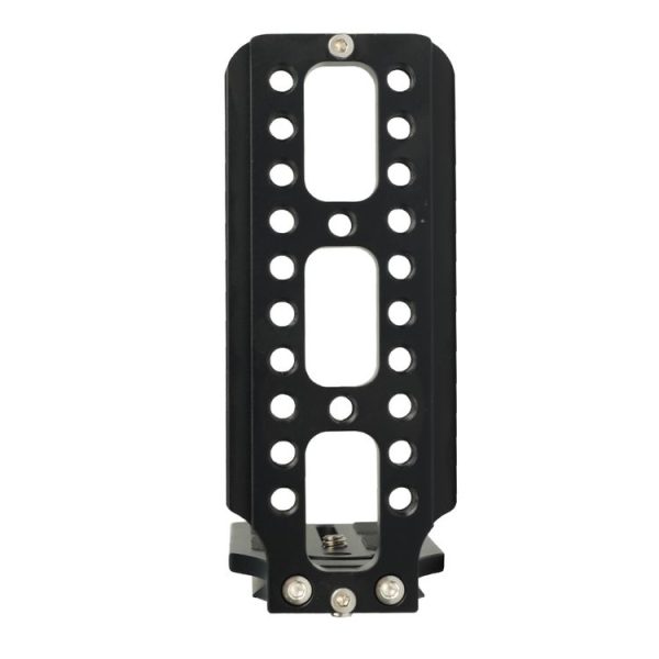 132D Universal 1 / 4 inch Vertical Shoot Quick Release L Plate Bracket Base Holder (Black) - Image 3