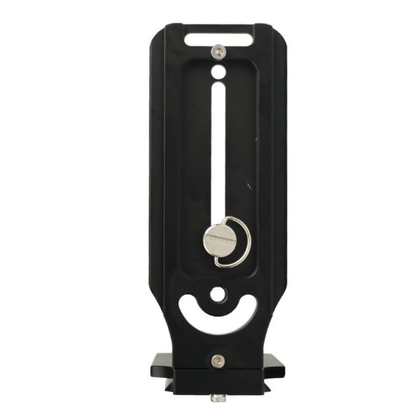 132D Universal 1 / 4 inch Vertical Shoot Quick Release L Plate Bracket Base Holder (Black) - Image 4