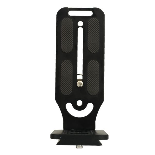 132D Universal 1 / 4 inch Vertical Shoot Quick Release L Plate Bracket Base Holder (Black) - Image 5