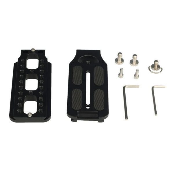 132D Universal 1 / 4 inch Vertical Shoot Quick Release L Plate Bracket Base Holder (Black) - Image 8