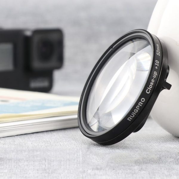 RUIGPRO for GoPro HERO 7 / 6 / 5 Professional 52mm 10X Close-up Lens Filter with Filter Adapter Ring & Lens Cap - Image 2