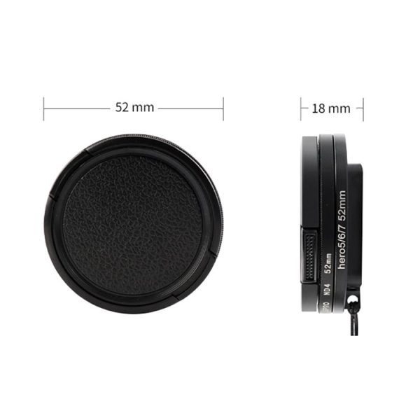 RUIGPRO for GoPro HERO 7 / 6 / 5 Professional 52mm 10X Close-up Lens Filter with Filter Adapter Ring & Lens Cap - Image 3