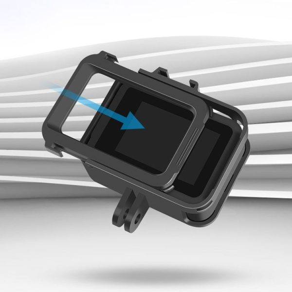 RUIGPRO for GoPro HERO8 Black Standard Border PC ABS Frame Mount Protective Case (Black) - Image 3