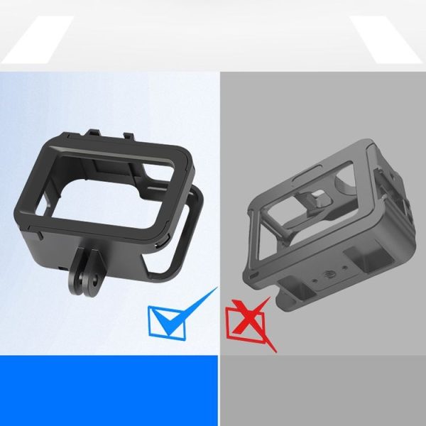 RUIGPRO for GoPro HERO8 Black Standard Border PC ABS Frame Mount Protective Case (Black) - Image 6