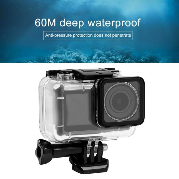 60m Underwater Waterproof Housing Diving Case for DJI Osmo Action (Transparent) - Image 2