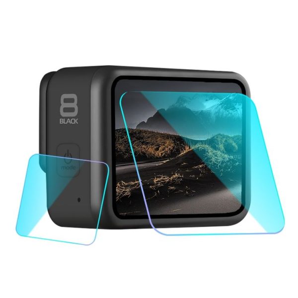GoPro HERO8 Black Lens + LCD Display Tempered Glass Film (Transparent)