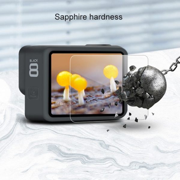 GoPro HERO8 Black Lens + LCD Display Tempered Glass Film (Transparent) - Image 4